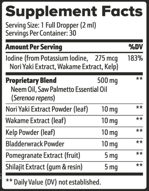 Potent Stream Supplement Facts