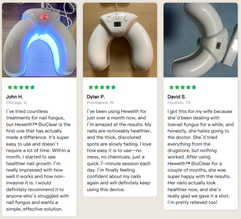 Hewelth BioClear Nails customer reviews